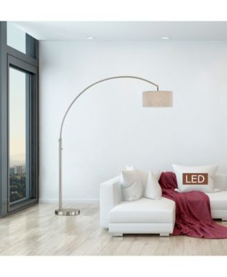 Elena 80" LED Arch Floor Lamp with Dimmer Switch