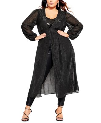 City Chic - Trendy Plus Size Disco Fever Jacket