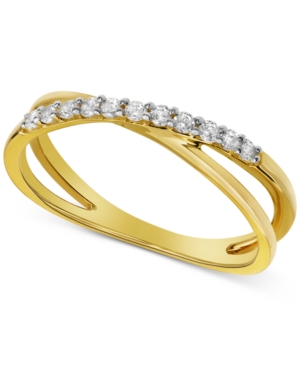image of Diamond Crisscross Ring (1/5 ct. t.w.)