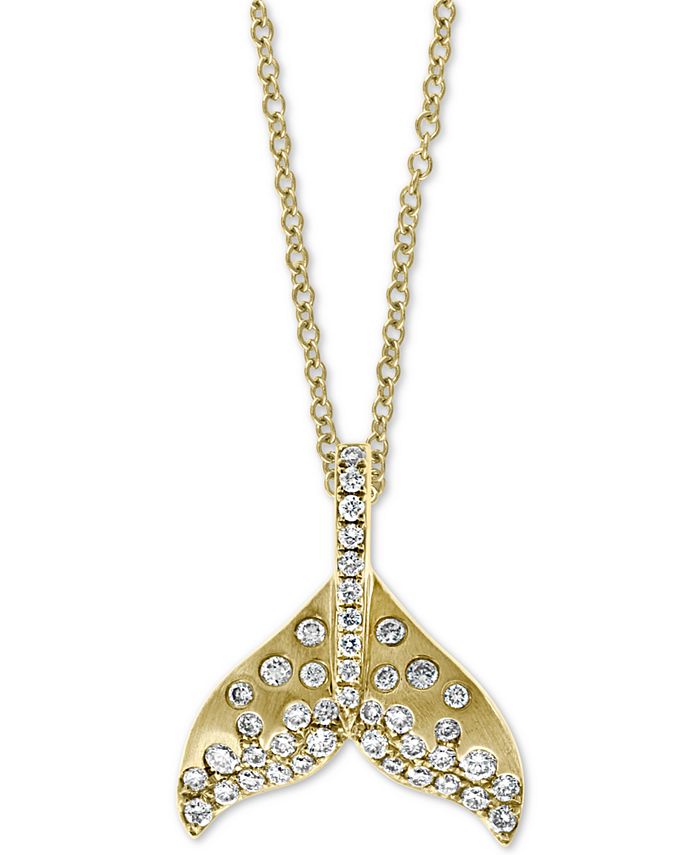 Diamond cheap whale necklace