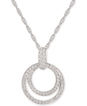 image of Cubic Zirconia Double Circle 18
