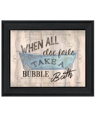 Bathroom Humor by Debbie DeWitt, Ready to hang Framed Print, Black Frame, 19" x 15"