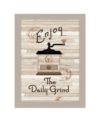 The Daily Grind by Millwork Engineering, Ready to hang Framed Print, Sand Frame, 10" x 14"