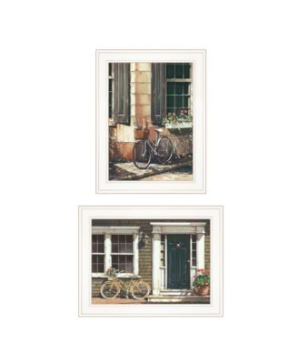A Picnic Getaway 2-Piece Vignette by John Rossini, White Frame, 15" x 19"