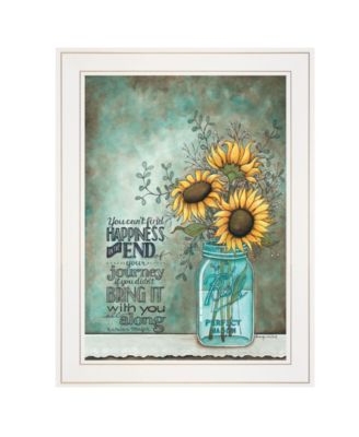 All Along by Tonya Crawford, Ready to hang Framed print, White Frame, 15" x 19"