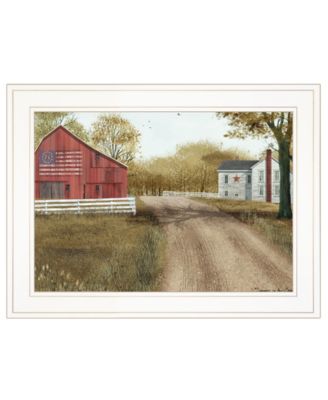 Summer in the Country by Billy Jacobs, Ready to hang Framed Print, White Frame, 19" x 15"