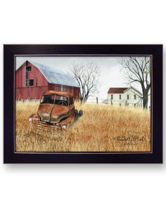 Granddad's Old Truck by Billy Jacobs, Ready to hang Framed Print, Black Frame, 21