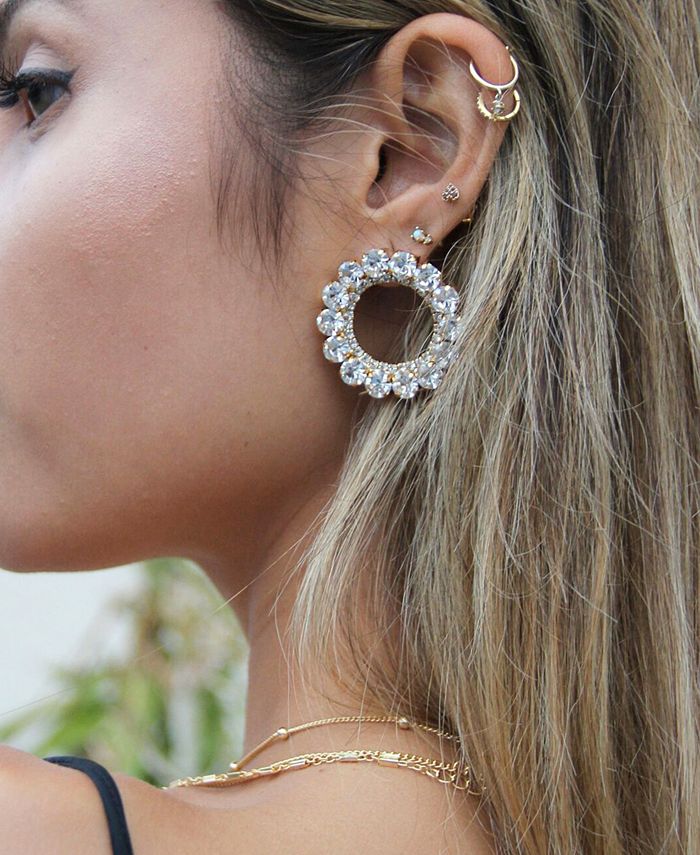 ETTIKA-OPEN CIRCLE EARRINGS main image 1