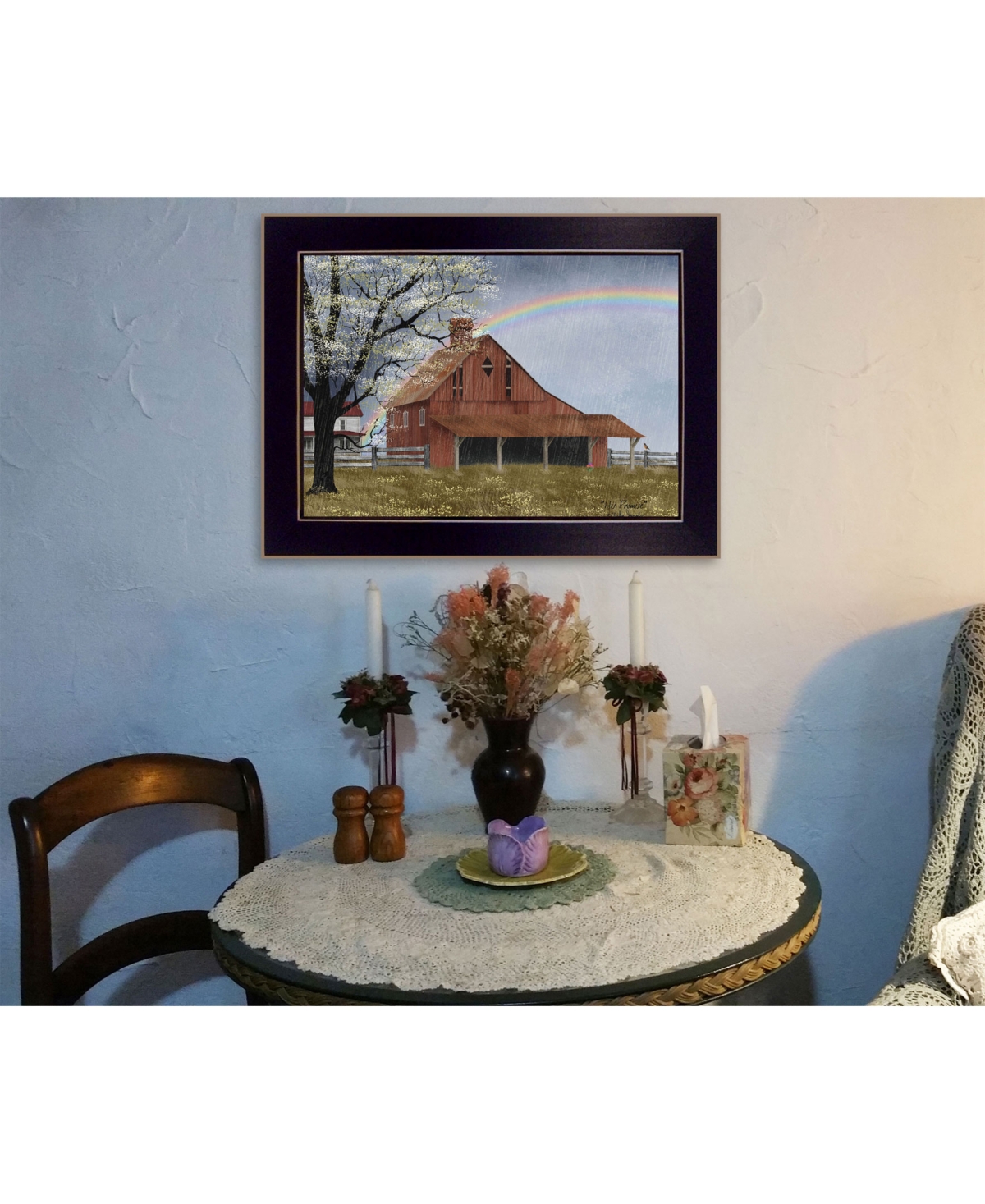 Trendy Decor 4U His Promise by Billy Jacobs, Ready to hang Framed Print, Black Frame,