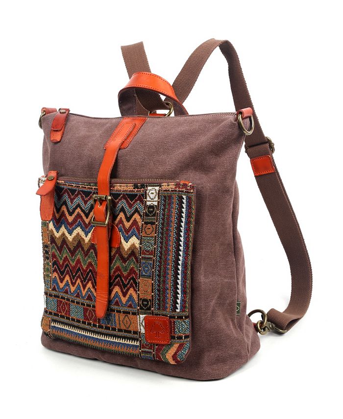 TSD BRAND Four Season Convertible Canvas Backpack & Reviews - Handbags ...