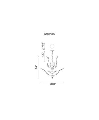 Ivy 9 Light Chandelier