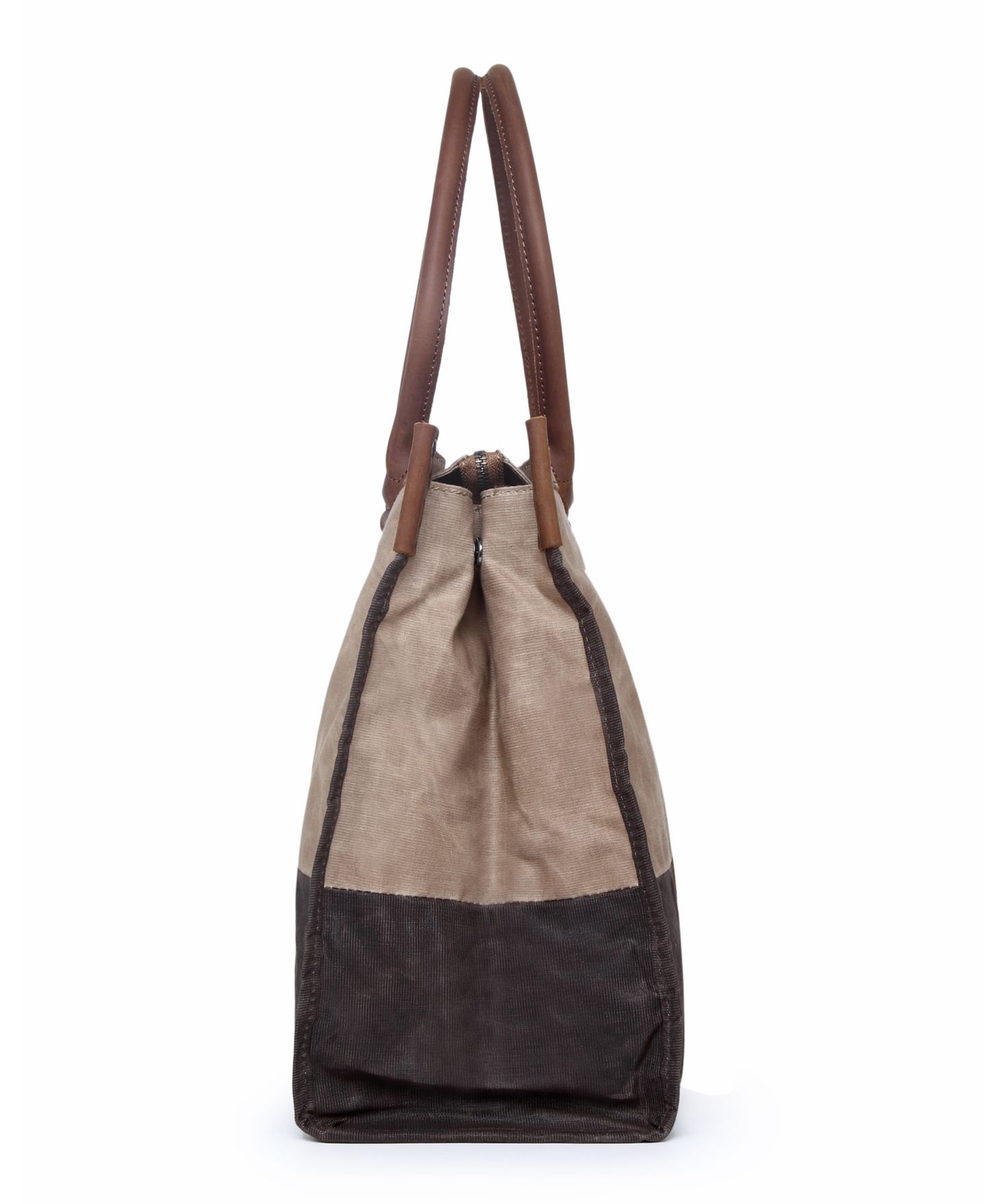Женская сумка TSD BRAND Stone Creek Waxed Canvas, цвет: Бежевый — фото 3