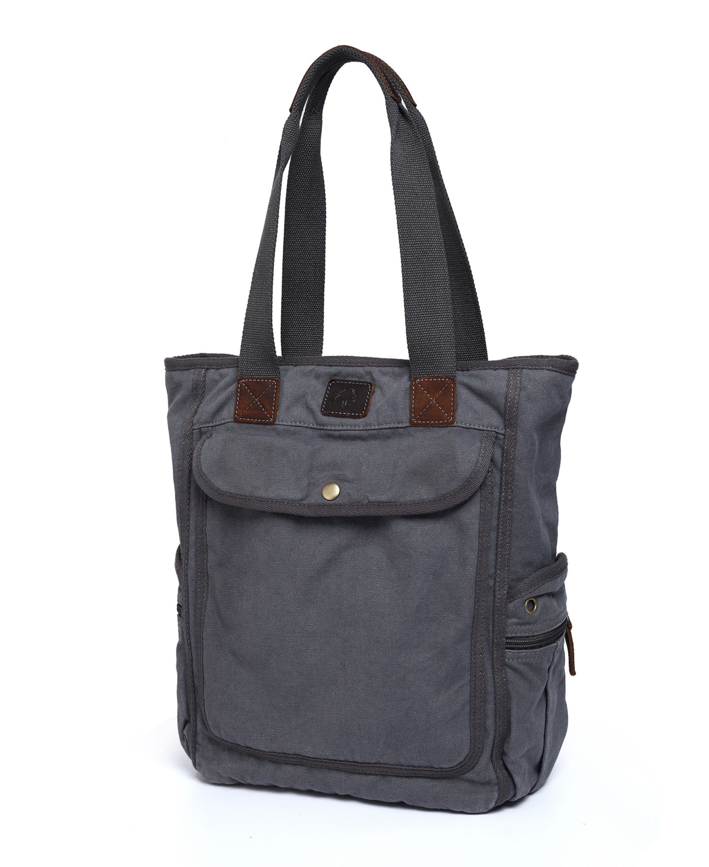 Женская сумка TSD BRAND Atona Canvas, цвет: Серый — фото 3