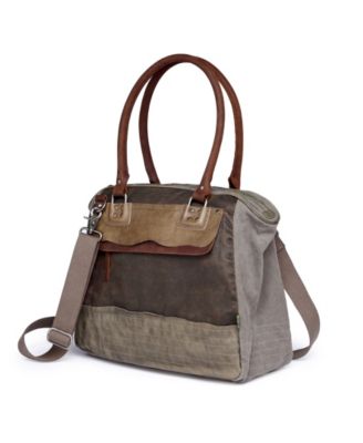 Tapa Canvas Satchel Bag