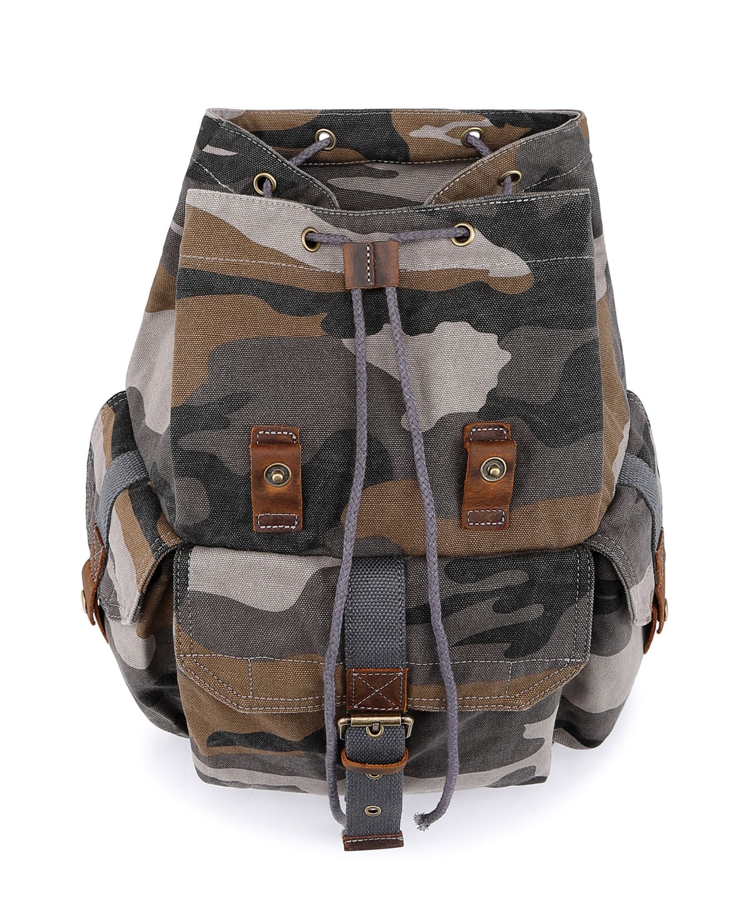Рюкзак TSD BRAND Camo Canvas, цвет: Серый — фото 6