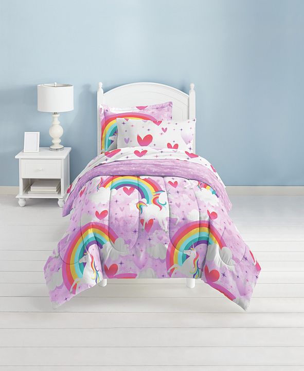 Dream Factory Unicorn Rainbow Bed in a Bag & Reviews Bed in a Bag Bed & Bath Macy's