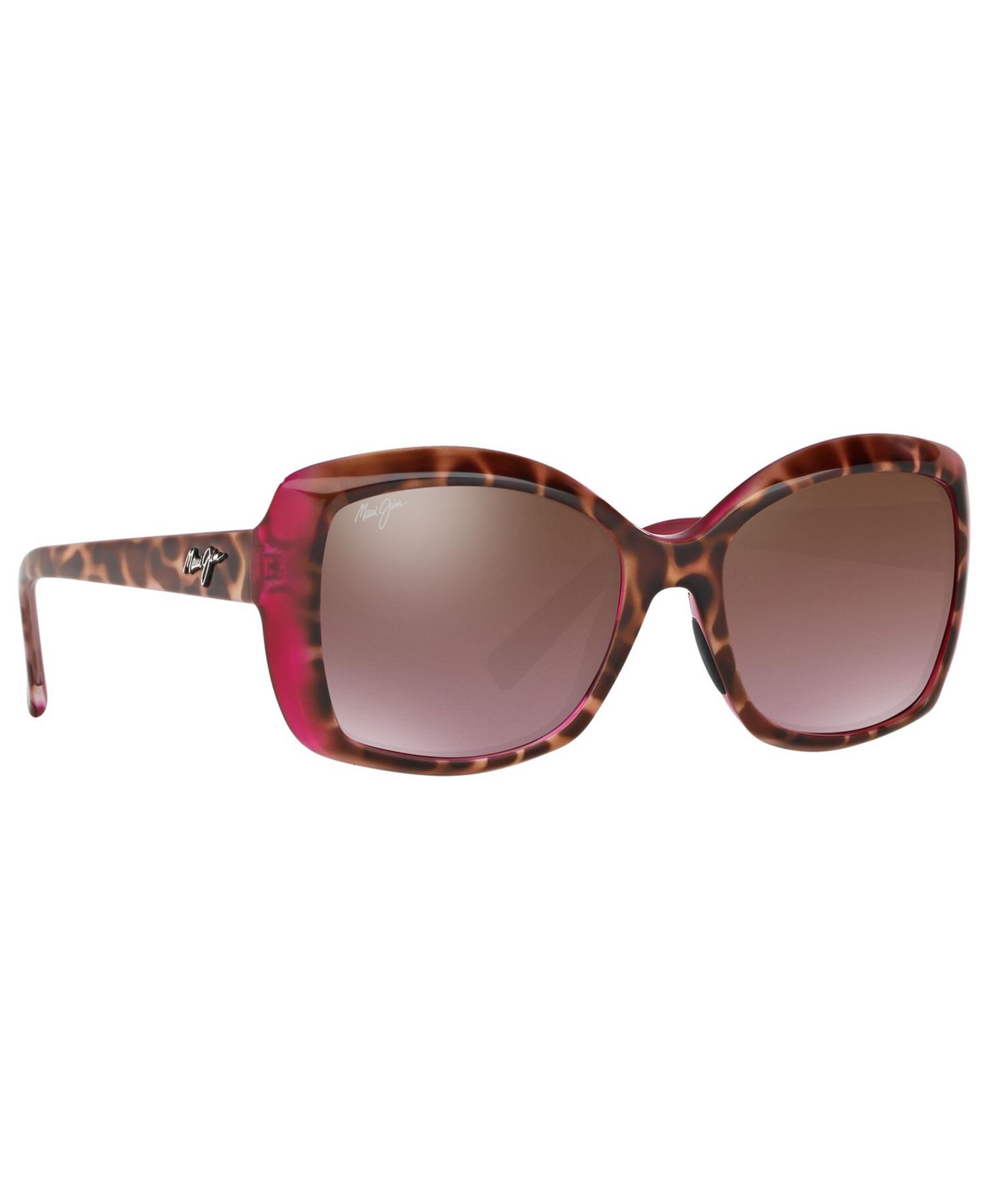 Женские солнцезащитные очки Maui Jim Polarized Orchid Sunglasses, цвет: Матовый белый / Розовый — фото 3