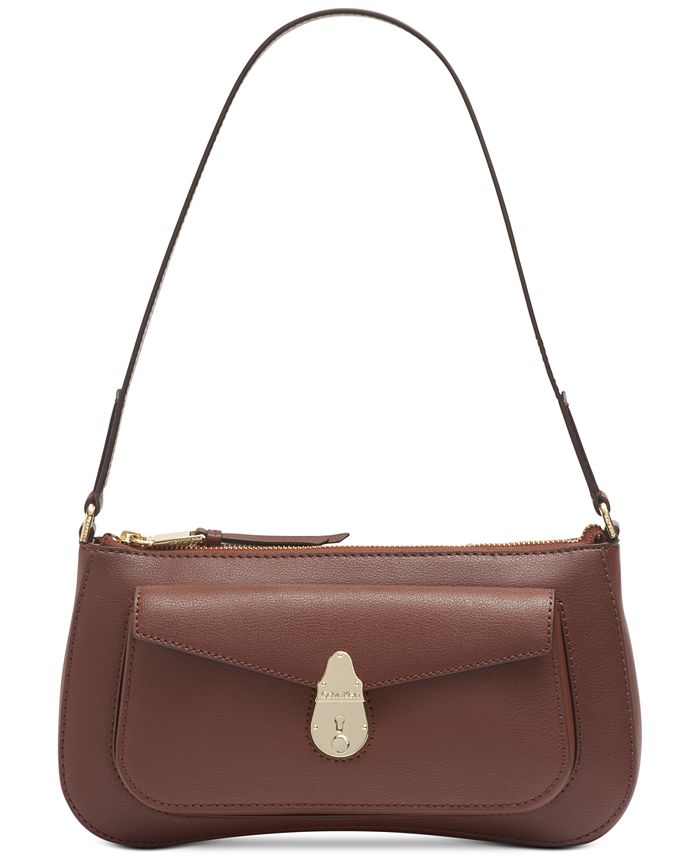 Calvin Klein Lock Leather Demi Shoulder Bag Macy's