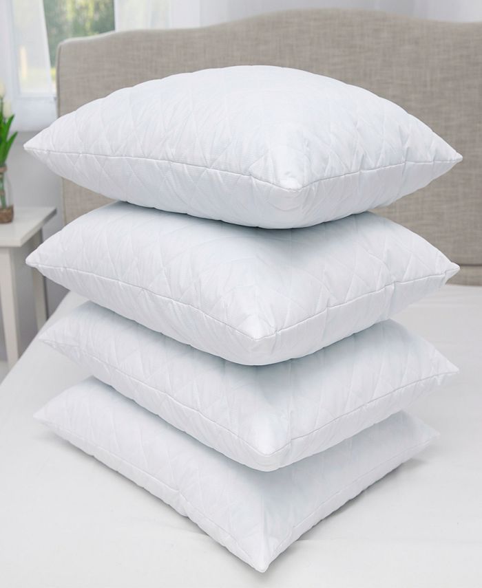 SensorPEDIC Quilted Memory Foam Cluster Pillow 4 Pack Macy's