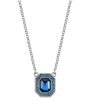 image of Downton Abbey Crystal Enamel Octagon Necklace
