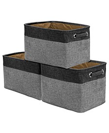 Twill Storage Basket, Set of 3