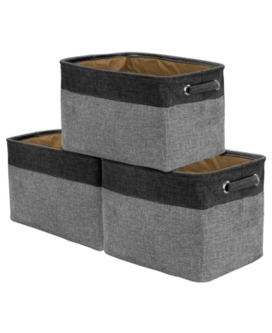 Sorbus Twill Storage Basket Set of 3