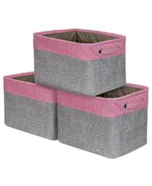 Sorbus Twill Storage Basket Set of 3