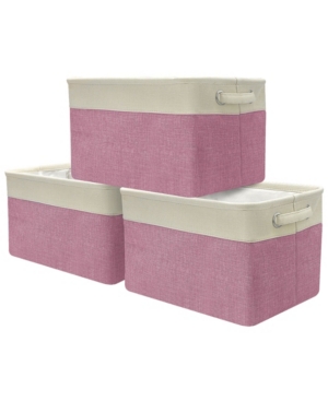Sorbus Twill Storage Basket Set of 3