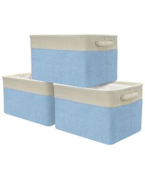 Sorbus Twill Storage Basket Set of 3