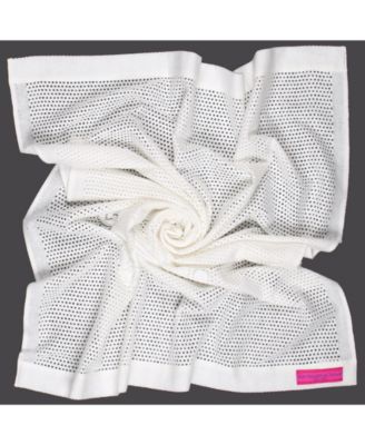 Southampton Home Lace Weave Teddy Bear Baby Blanket