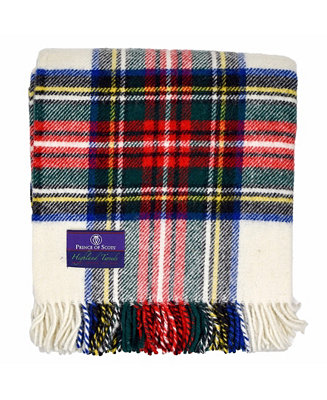 Prince of Scots Tartan Tweed Fluffy Throw & Reviews - Blankets & Throws ...