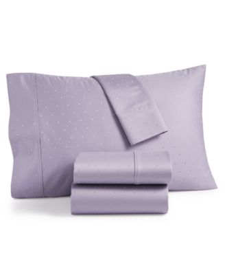 AQ Textiles - Bergen House Woven Diamond Dot Cotton 1000-Thread Count 4-Pc. King Sheet Set