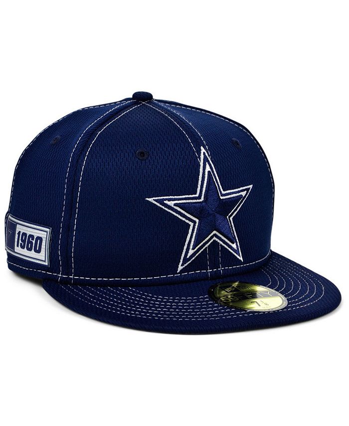 New Era Dallas Cowboys On-Field Sideline Road 59FIFTY Fitted Cap - Macy's