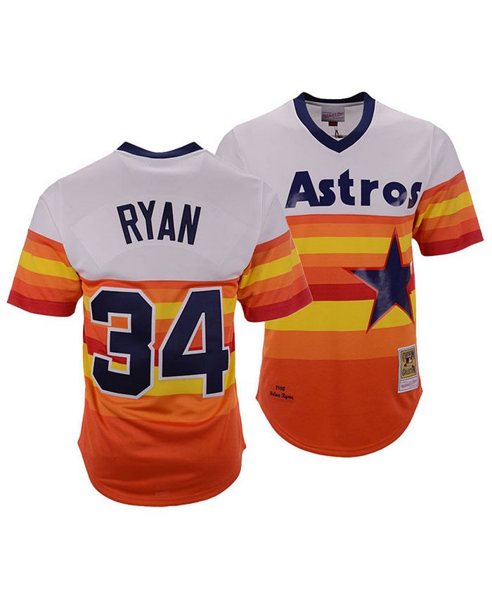 MLB Houston Astros (Nolan Ryan) Men's Cooperstown Baseball Jersey.