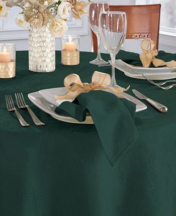 Elrene - Poinsettia  Jacquard Holiday Napkins, Set of 4