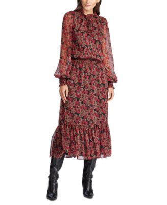 Lauren Ralph Lauren Blouson Dress & Reviews - Dresses - Women - Macy's