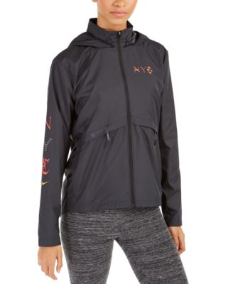nike women's essential hooded running jacket