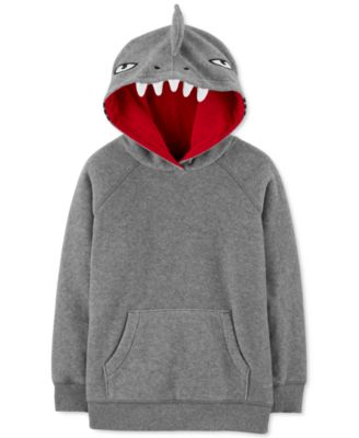 Carter's Little Big Boys Fleece Shark Hoodie Macy's