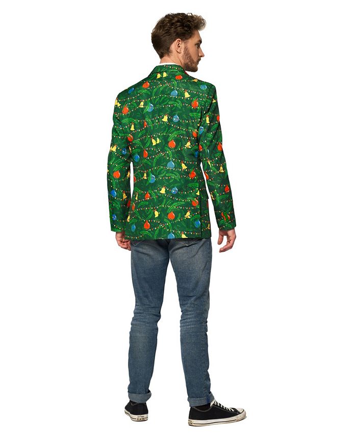 Suitmeister Men's Christmas Green Tree Christmas Light Up Blazer Macy's