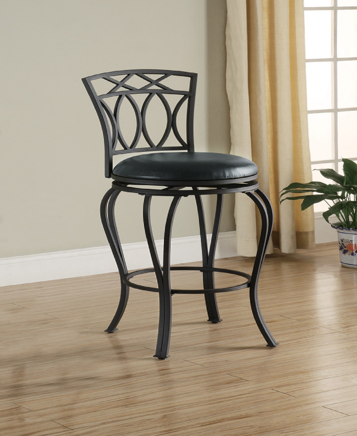 Coaster Home Furnishings Coronado Elegant Metal Bar Stool with Seat