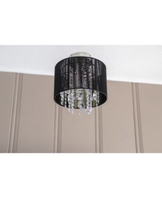 serena string beaded flush mount ceiling light