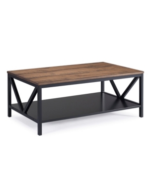 Walker Edison Distressed Farmhouse Coffee Table