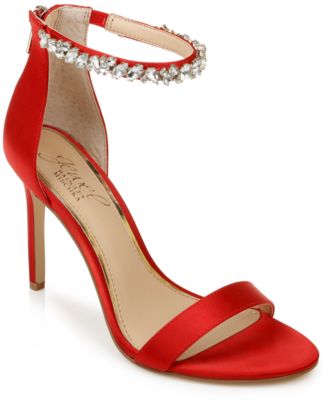 badgley mischka red heels
