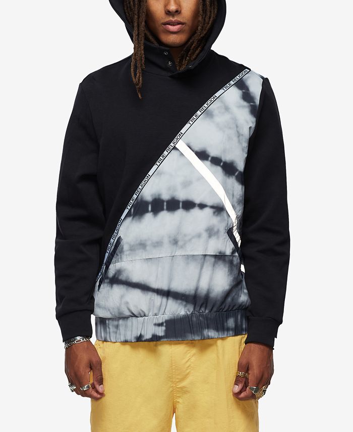 True Religion Men's Tie Dye Color Block Hoodie Macy's