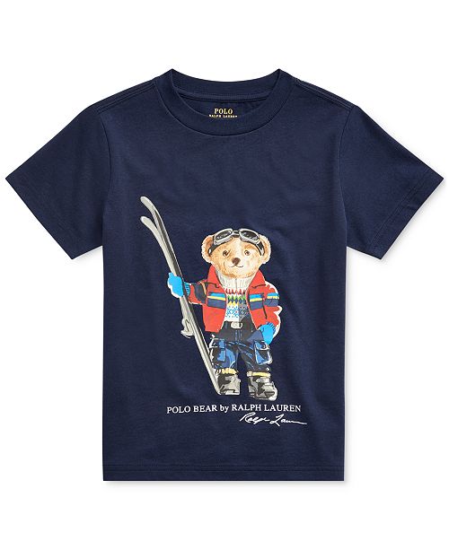 Polo Ralph Lauren Toddler Boys Ski Bear Cotton Jersey T Shirt