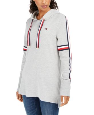 tommy hilfiger logo print hoodie