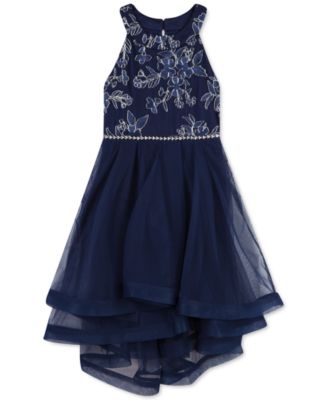 Speechless Big Girls Embroidered High-Low Dress - Macy's
