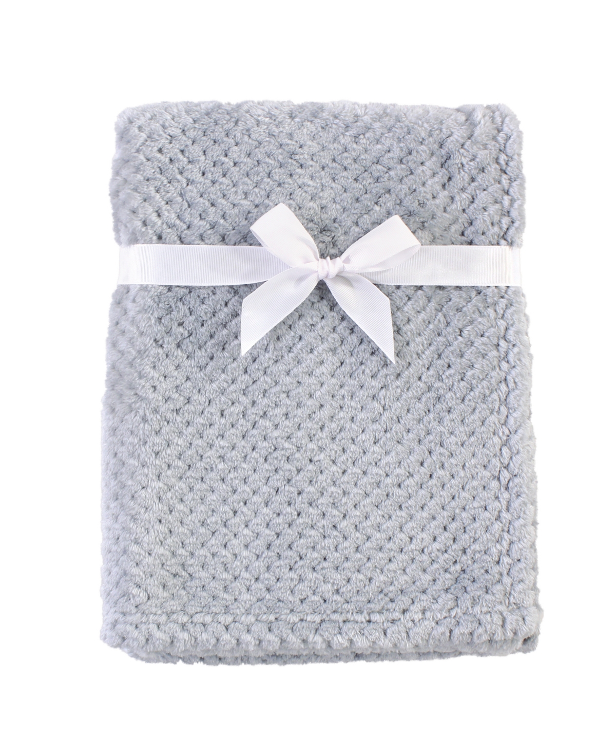Hudson Baby Boy Plush Waffle Blanket