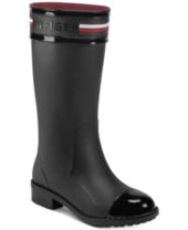 Tommy Hilfiger Black Rain Boots And Winter Boots Macy S