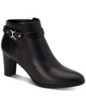 Macys womens black dress boots online